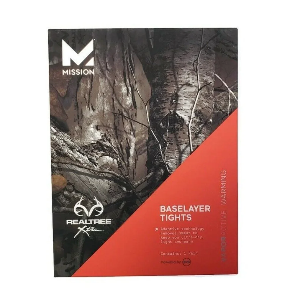 Mission Realtree Xtra Baselayer Tights Men’s Size XXXL (44-46) Vapor Active - Picture 2 of 7